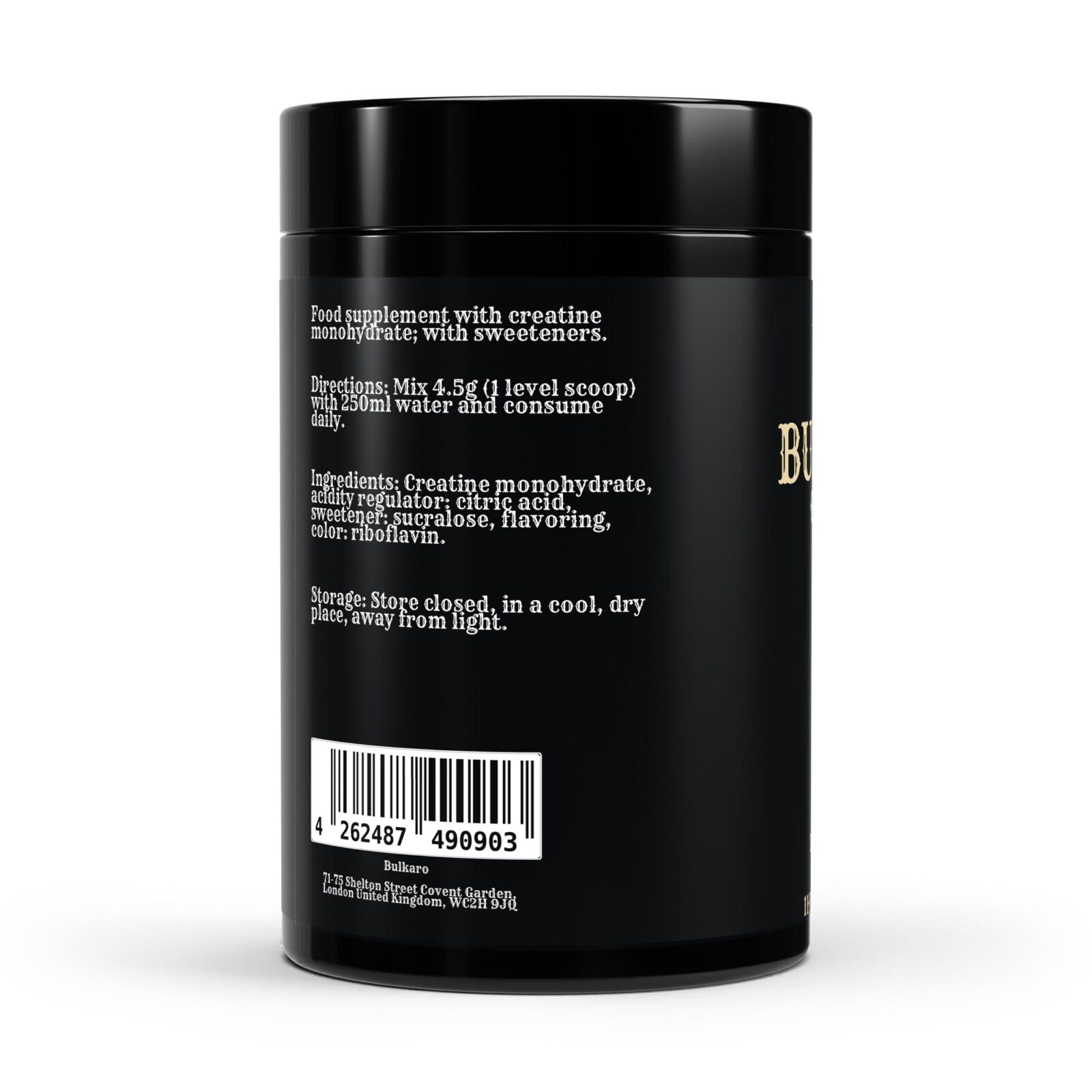 Bulkaro Creatine Raspberry – 500g