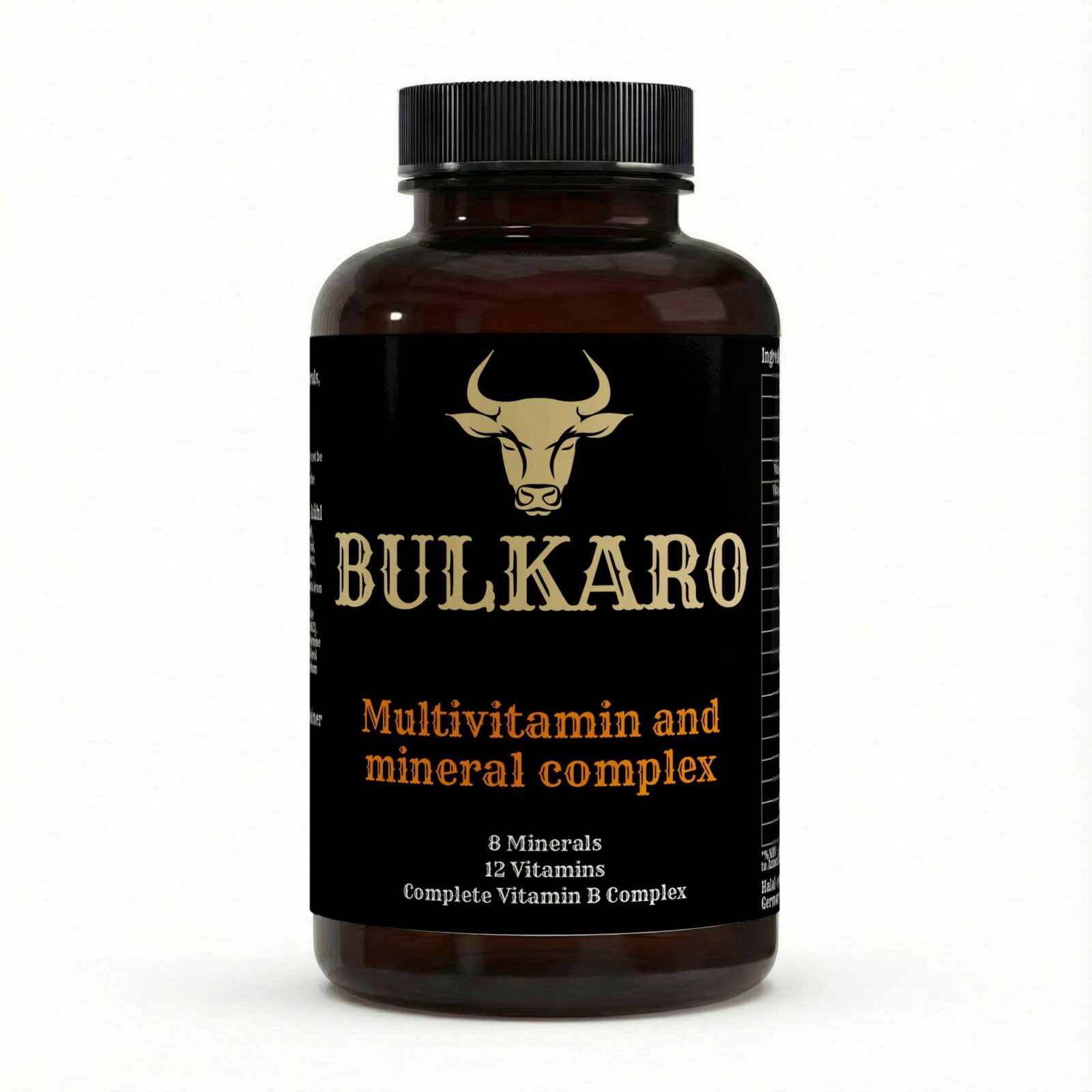 Bulkaro Multivitamin & Mineral Complex (120 Softgel Tablets)