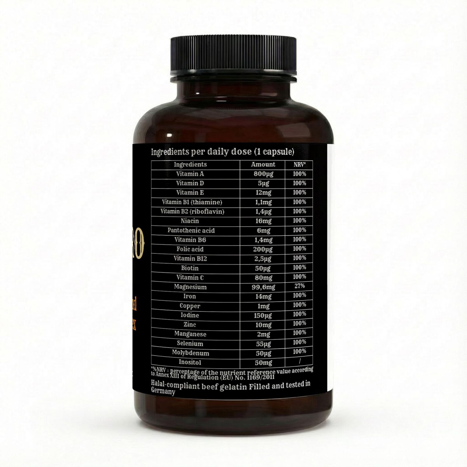 Bulkaro Multivitamin & Mineral Complex (120 Softgel Tablets)