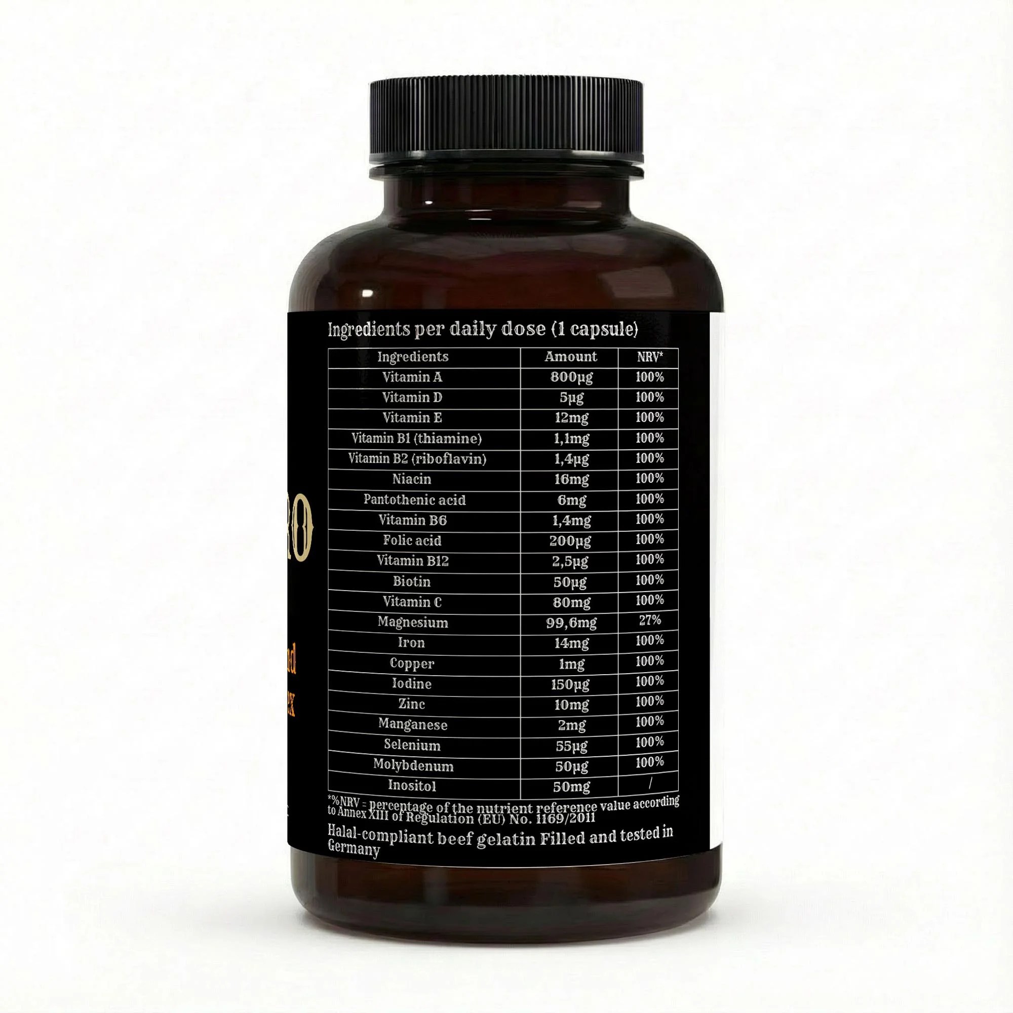 Bulkaro Multivitamin & Mineral Complex (120 Softgel Tablets)