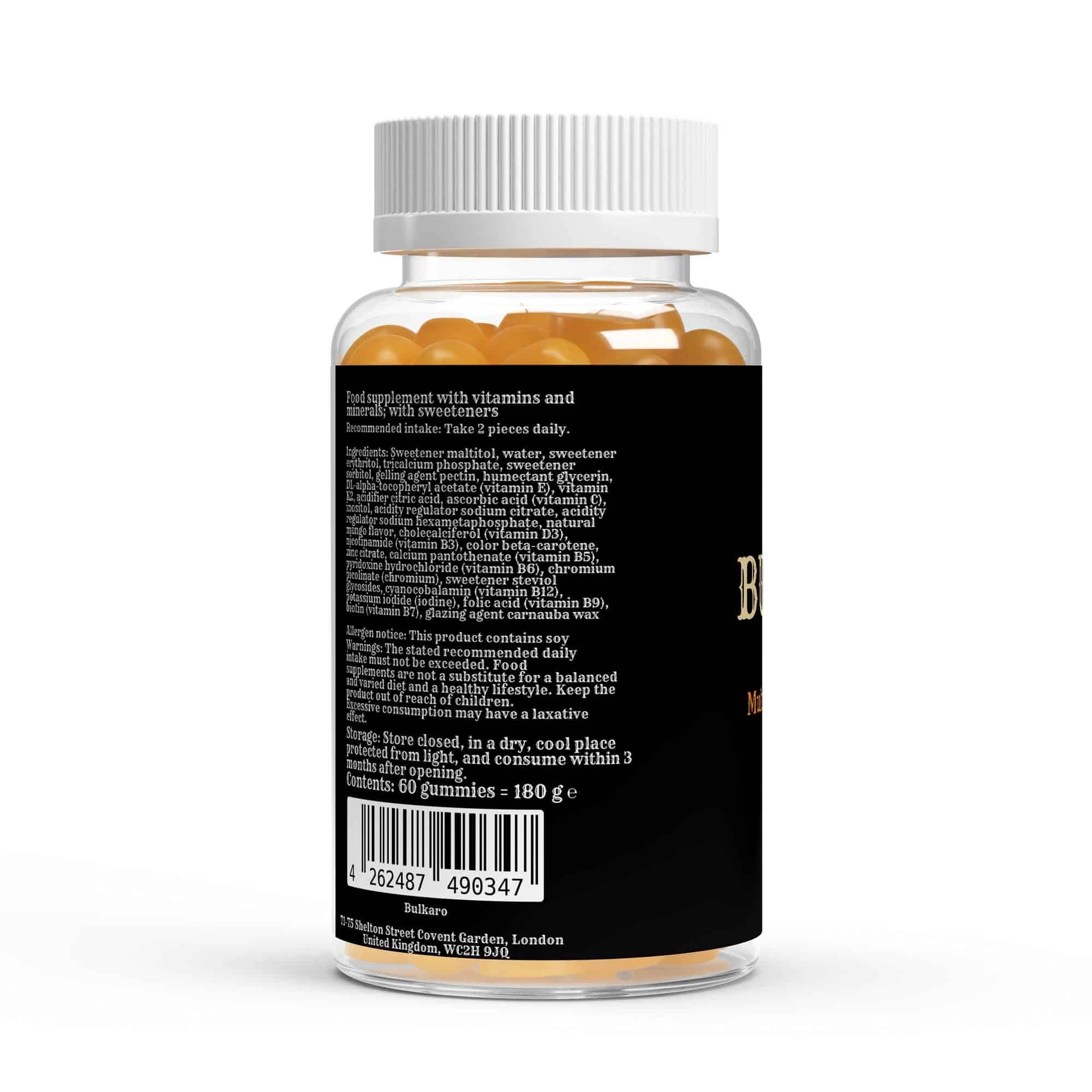 Bulkaro Multivitamin + Mineral Gummies (60 pcs)
