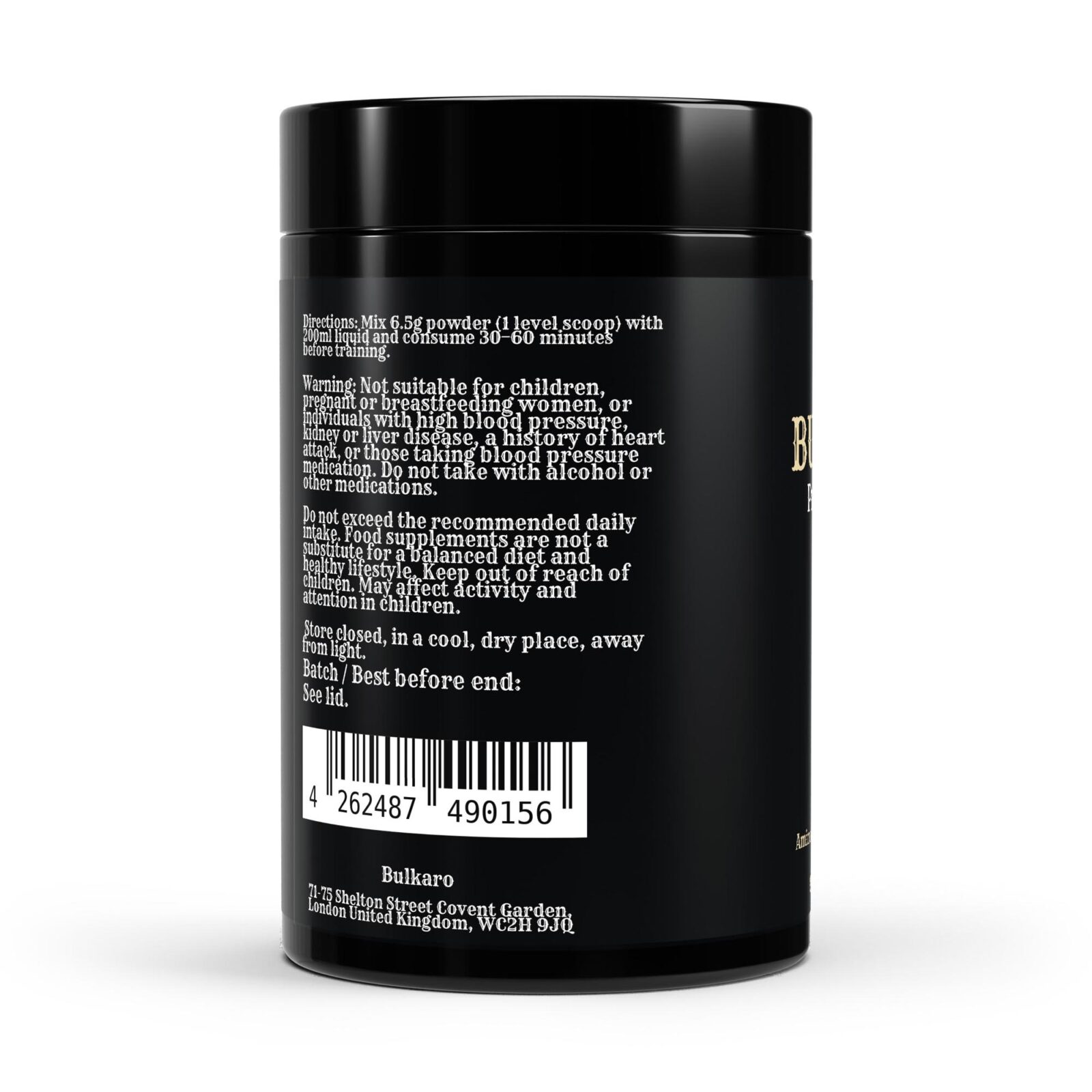 Bulkaro Pre-Workout Booster Apple – 520g