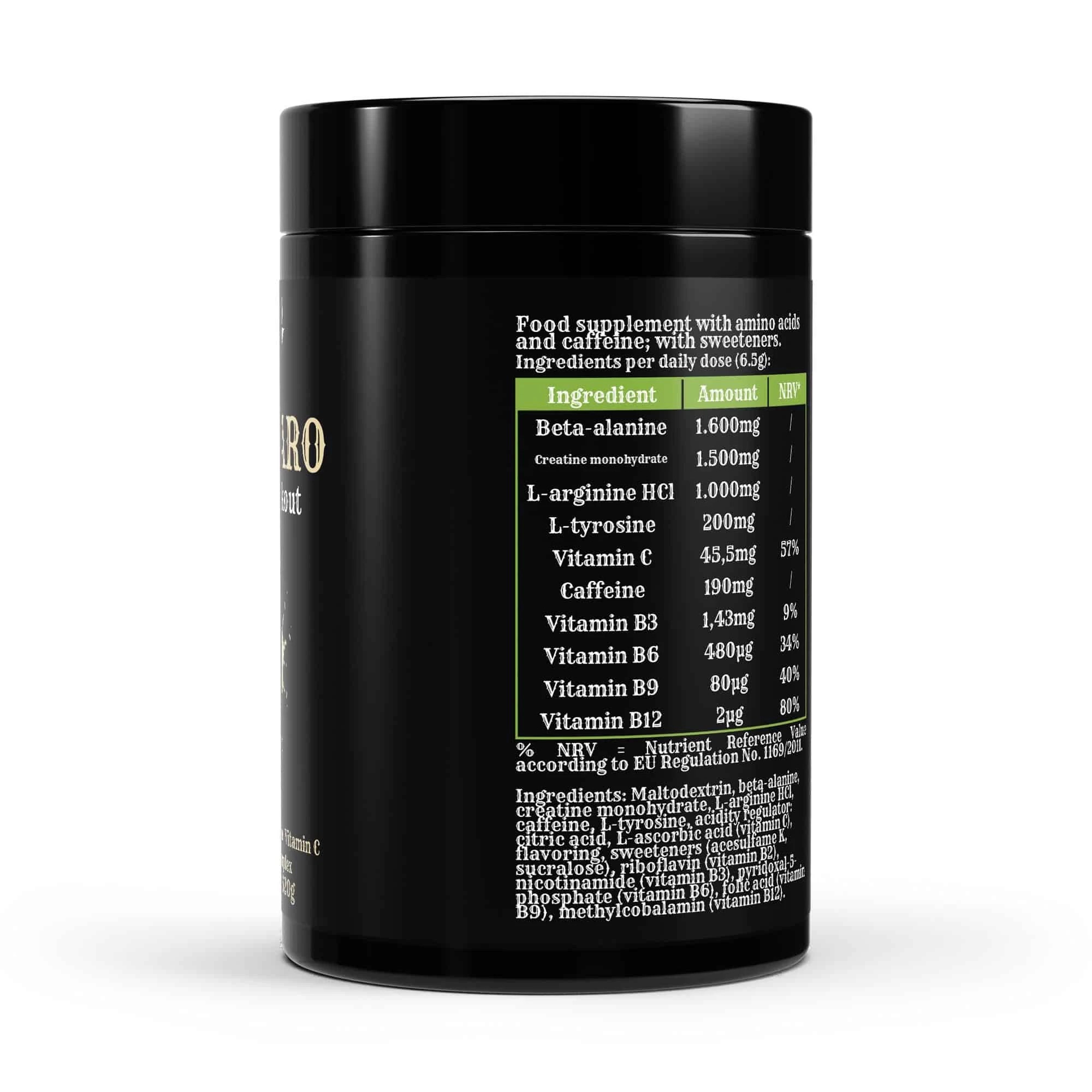 Bulkaro Pre-Workout Booster Apple – 520g