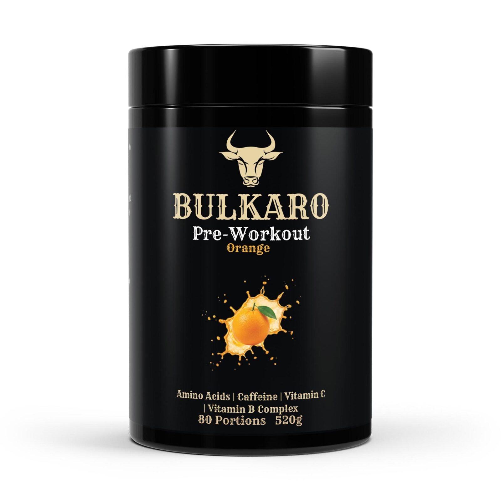 Bulkaro Pre-Workout Booster Orange – 520g