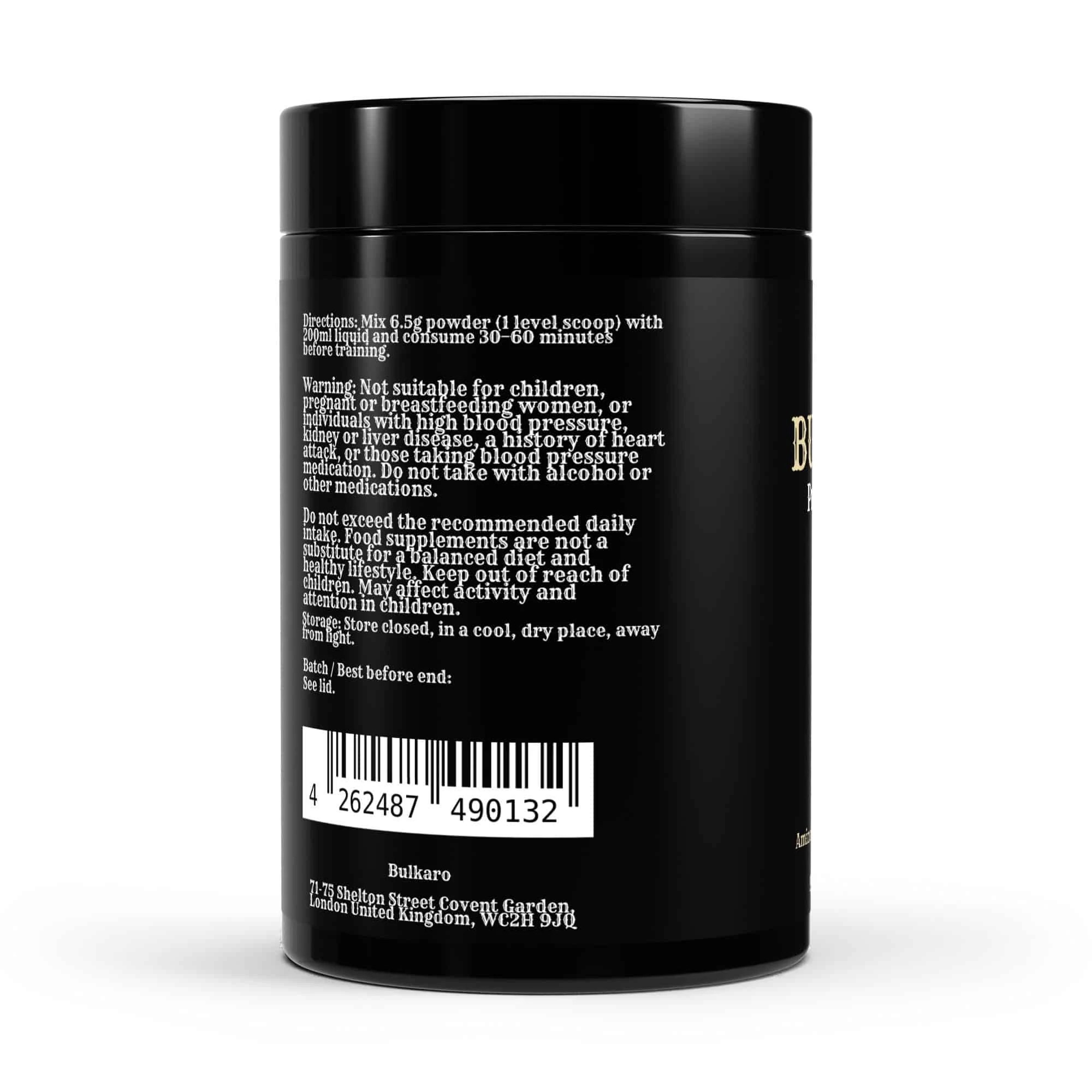 Bulkaro Pre-Workout Booster Tutti Frutti – 520g