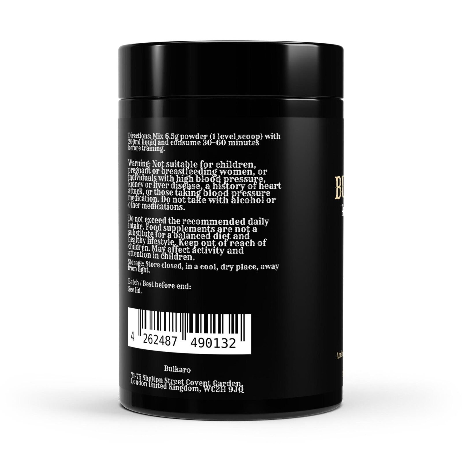 Bulkaro Pre-Workout Booster Tutti Frutti – 520g