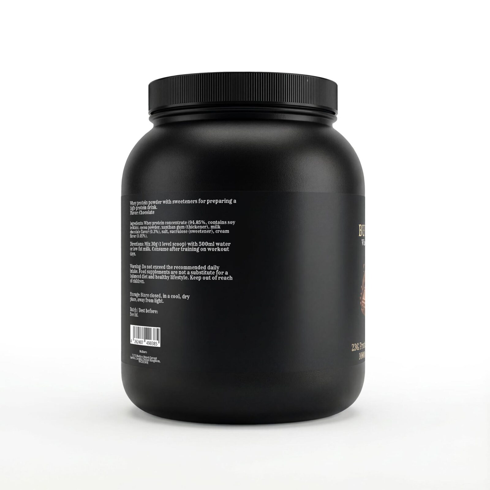 Bulkaro Premium Whey Protein Chocolate – 1,000g