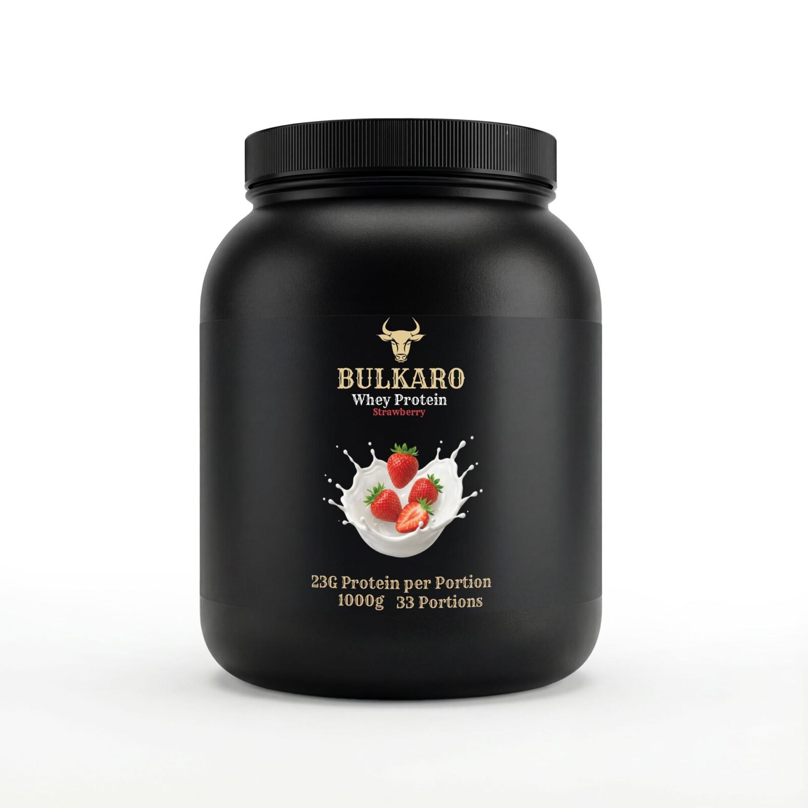 Bulkaro Premium Whey Protein Strawberry – 1,000g
