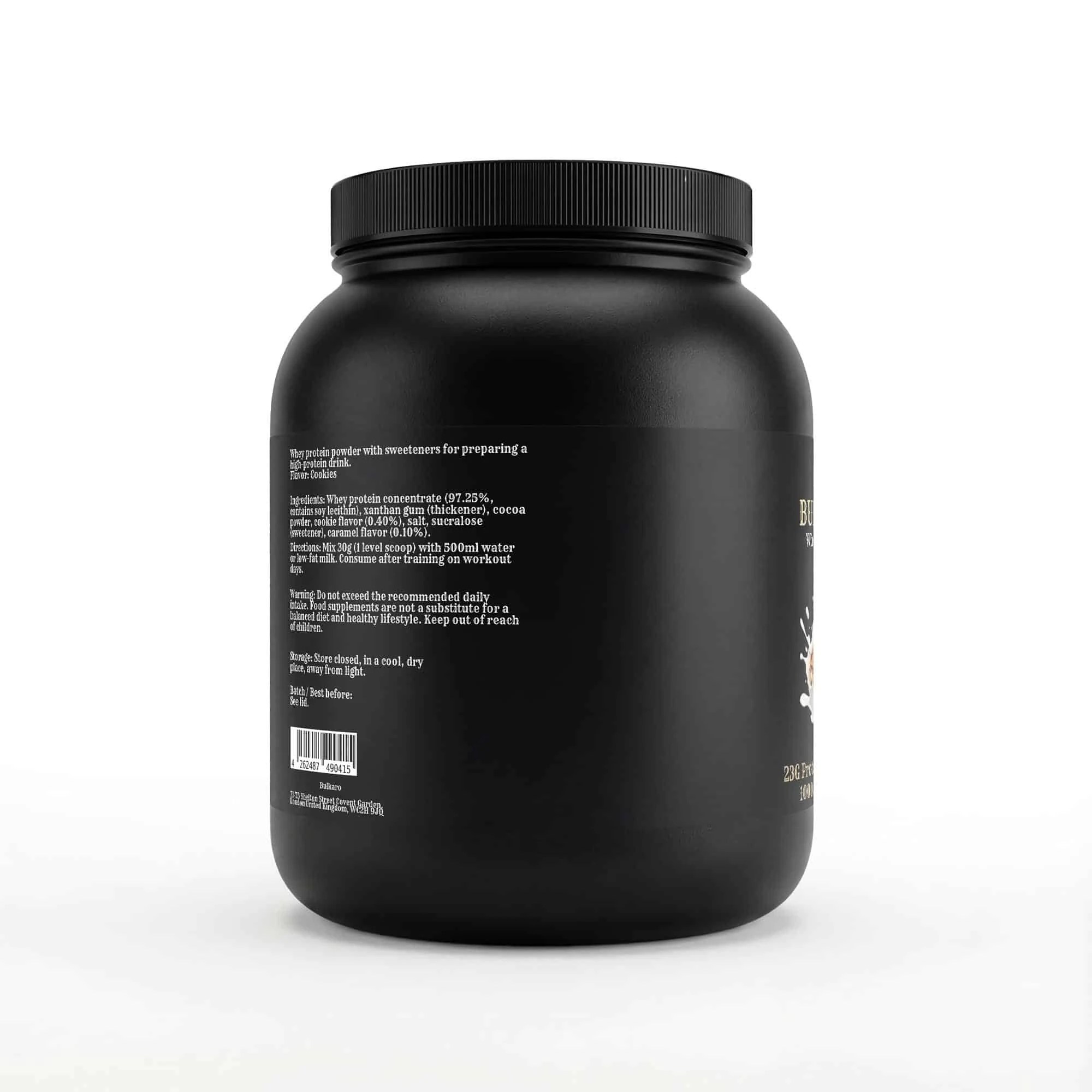 Bulkaro Whey Protein Cookies – 1,000g