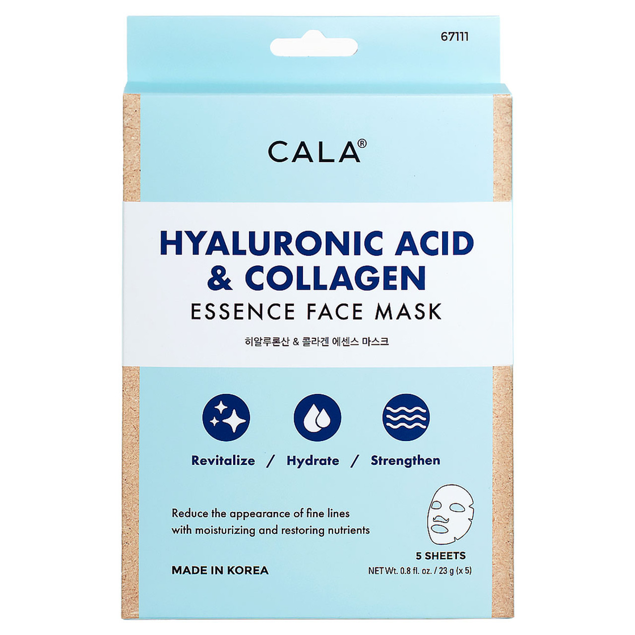 Hyaluronic Acid & Collagen Essence Face Masks