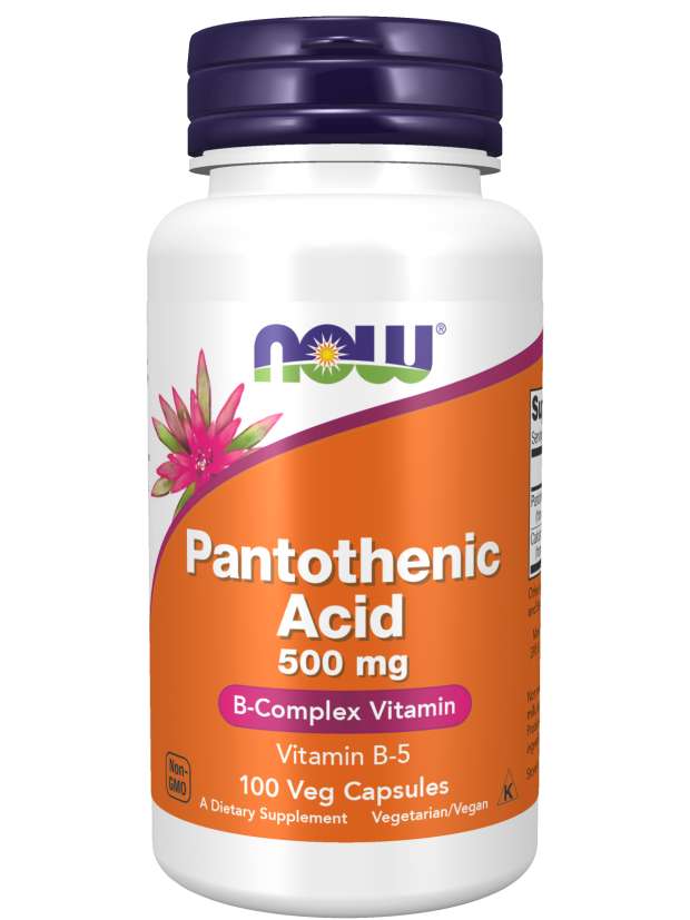 Pantothenic Acid 500 mg Veg Capsules
